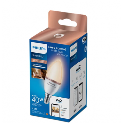 Inteligentna żarówka LED 4,9W C37 E14 sterowana aplikacją lub pilotem PHILIPS WiZ Connected 8719514372382