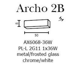 ARCHO 2B KINKIET AZZARDO AX6068-36W