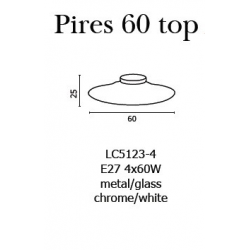 PIRES TOP 60 LAMPA SUFITOWA PLAFON AZZARDO LC5123-4
