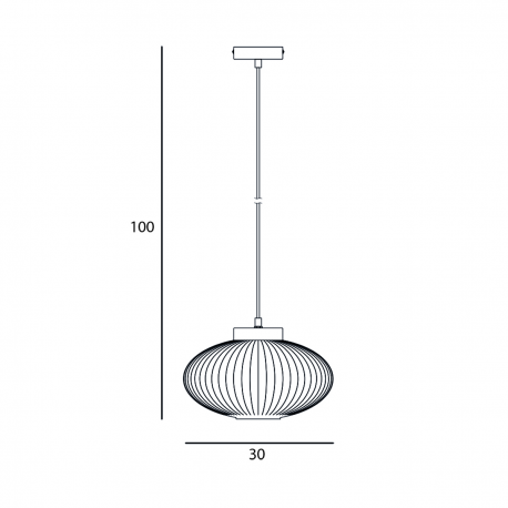 GROSTE lampa wisząca PND-52376-1-BK ITALUX WYMIARY