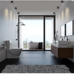 Tubka Luna 1xGU10 Czarna IP65 CL0103-BK YASKR