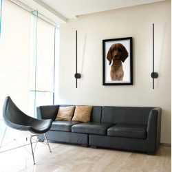 Kinkiet Chloe 1xLED Czarny IP44 WL0107-BK YASKR