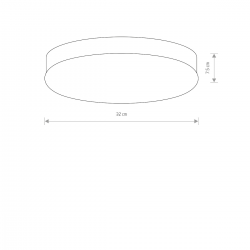 7952 Plafon KASAI CZARNY LAMPA SUFITOWA NOWODVORSKI