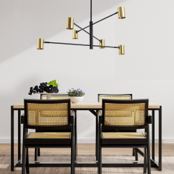 LP-731/6P GD SNOW 6 WISZĄCY ZŁOTY LIGHT PRESTIGE