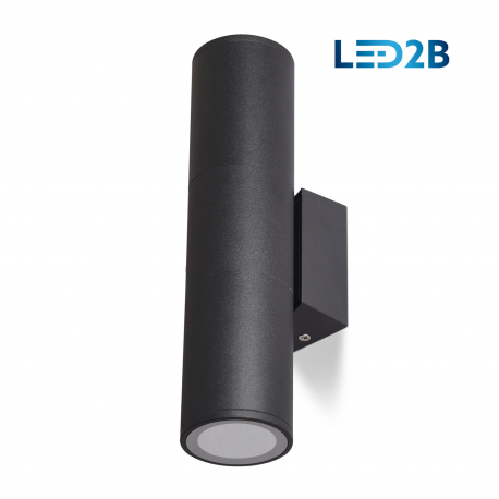 Lampa ogrodowa kinkiet elewacyjny góra dół QUERK 3 CZARNA IP54 KTLQK03CZ KOBI