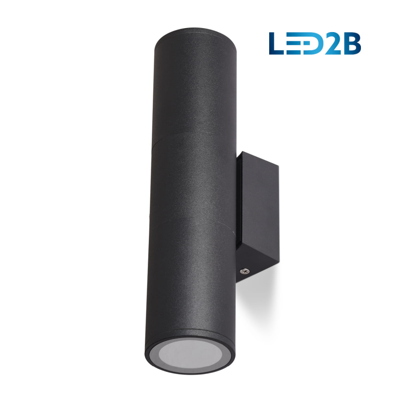 Lampa ogrodowa kinkiet elewacyjny góra dół QUERK 3 CZARNA IP54 KTLQK03CZ KOBI