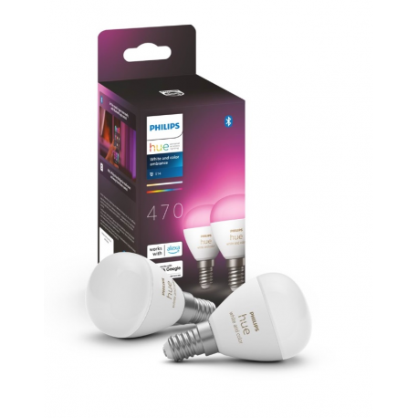 8719514491281 Inteligentna żarówka E14 kulka (2 szt.) PHILIPS HUE