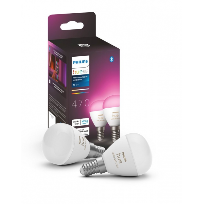 8719514491281 Inteligentna żarówka E14 kulka (2 szt.) PHILIPS HUE