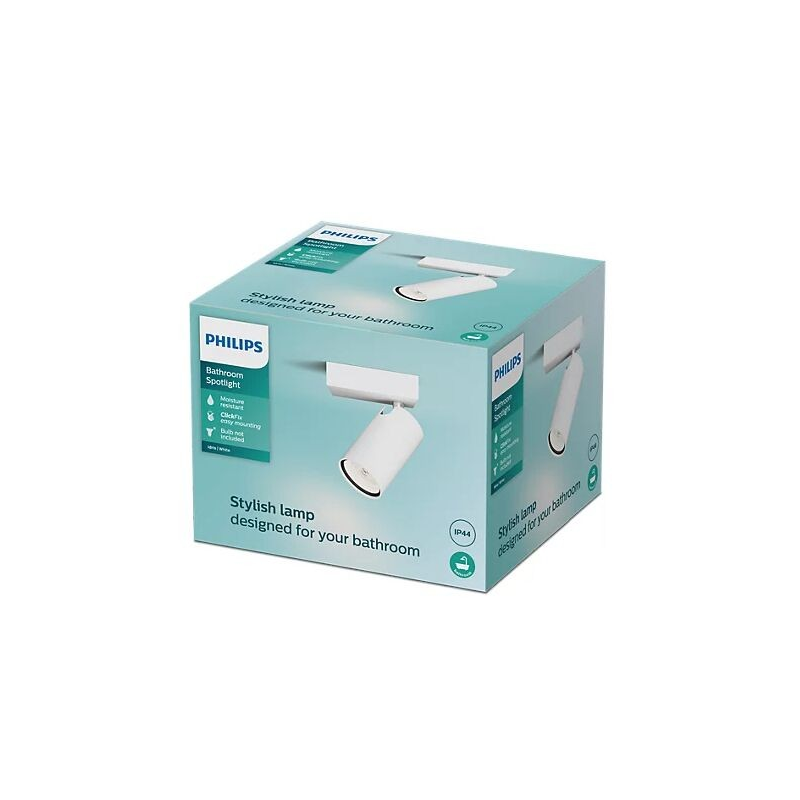 8720169299078 Sufitowy/ścienny reflektor punktowy Idris IP44 ŁAZIENKA PHILIPS