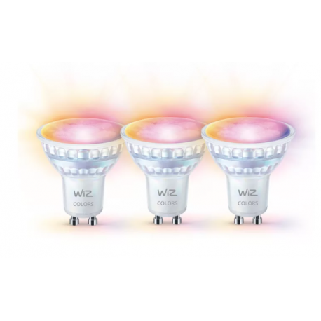 8720169076662 Reflektor punktowy 50 W PAR16 GU10 x3 WIZ PHILIPS Sterowanie za pomocą aplikacji lub głosu