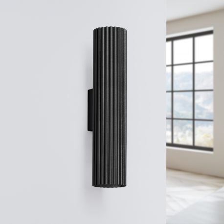 SL.1577  Kinkiet KARBON 30 czarny SOLLUX