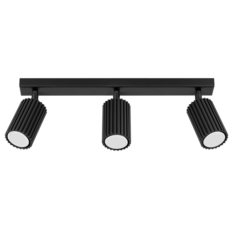 SL.1581 Plafon KARBON 3L czarny LAMPA REFLEKTORY SPOTY SOLLUX