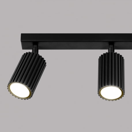 SL.1581 Plafon KARBON 3L czarny LAMPA REFLEKTORY SPOTY SOLLUX