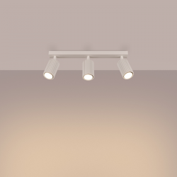 SL.1600 Plafon KARBON 3L beżowy LAMPA REFLEKTORY SPOTY SOLLUXSPOTY SOLLUX