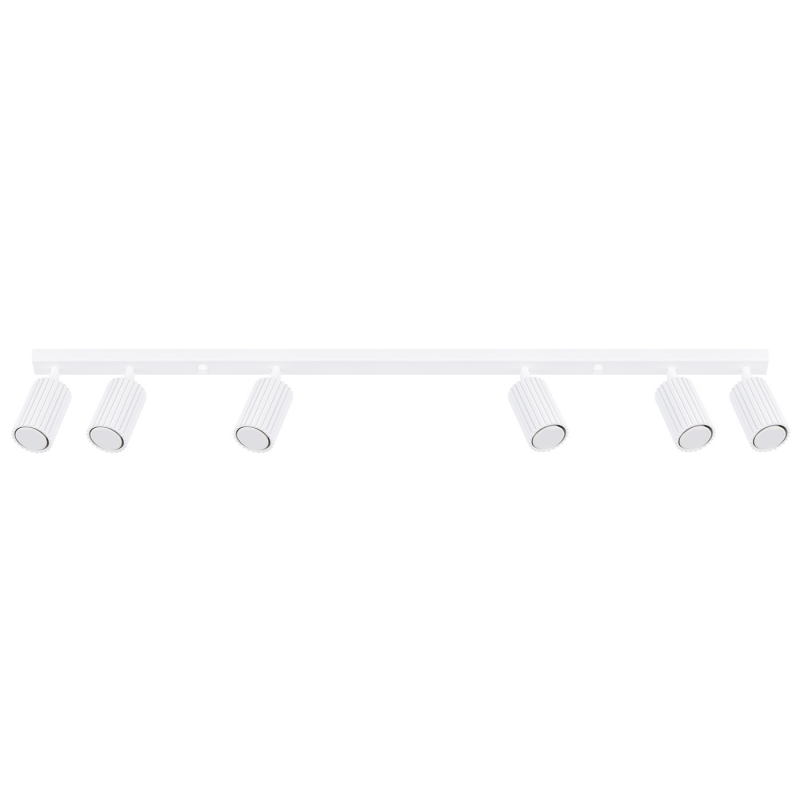 SL.1547 Plafon KARBON 6L biały REFLEKTORY SPOTY LAMPA SOLLUX