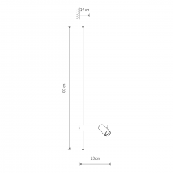 Lampa ścienna EASY LED LEFT 11578 NOWODVORSKI