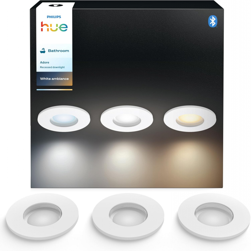 8721103073020 Wpuszczana oprawa łazienkowa Adore PHILIPS HUE