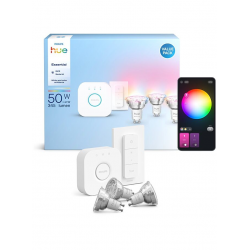 8721103103710 Podstawowy zestaw startowy: 2 inteligentne żarówki E27 (806 lm) + regulator przyciemniania PHILIPS HUE