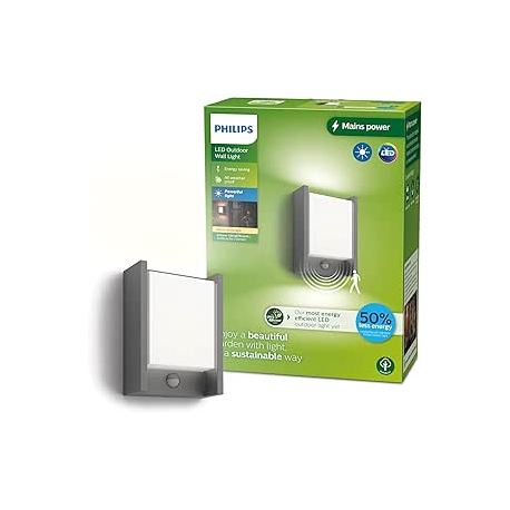 ARBOUR 16461/93/P3 KINKIET OGRODOWY Z CZUJNIKIEM RUCHU   4000K neutralna barwa  lampa ogrodowa zewn