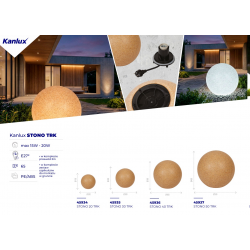 45933 Oprawa ogrodowa z wymiennym źródłem światła STONO 50 MLK KANLUX