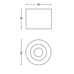 __ dostępne od ręki___ LAMPA natynkowa PHASE 53300/30/16 LAMPA NATYNKOWA LED PHILIPS jak pillar