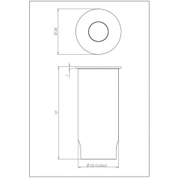 TERRA 28 ROUND OPRAWA DO WBUDOWANIA LED 7199