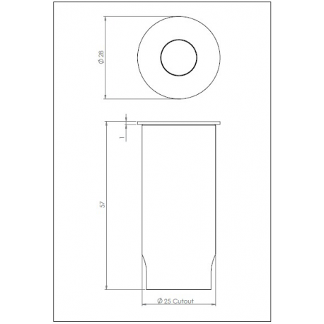 TERRA 28 ROUND OPRAWA DO WBUDOWANIA LED 7199