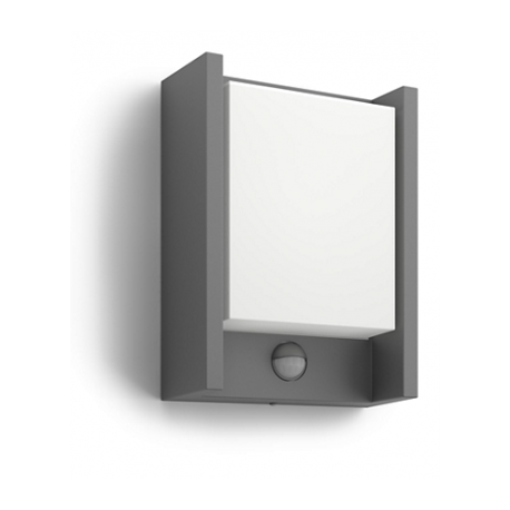 __ dostępne od ręki___ ARBOUR 16461/93/P3 KINKIET OGRODOWY Z CZUJNIKIEM RUCHU PHILIPS 4000K