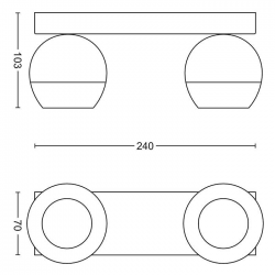 BUCKRAM 50472/31/P7 REFLEKTO LED HUE + PRZYCIEMNIACZ PHILIPS