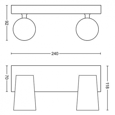 PAISLEY 50572/31/PN REFLEKTOR LAMPA PHILIPS