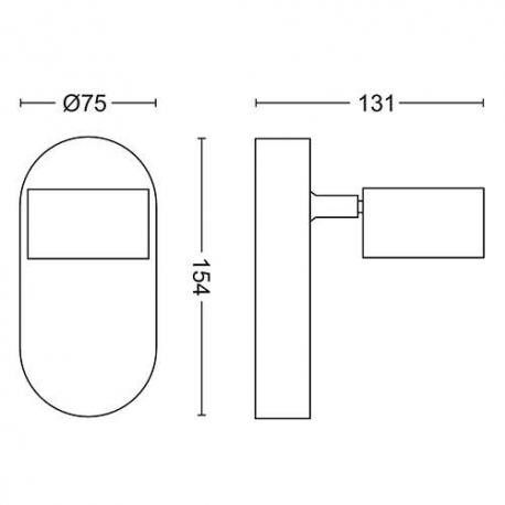 WORCHESTER 50561/11/P0 REFLEKTOR KINKIET LED LAMPA PHILIPS