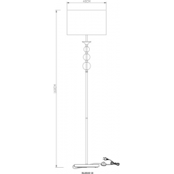 LAMPA PODŁOGOWA REA RLL93163-1B BIAŁA ZUMA LINE