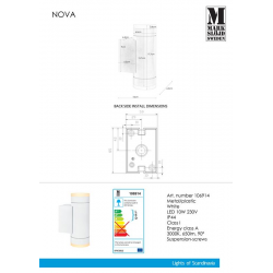NOVA 106914 KINKIET ogrodowy MARKSLOJD LEDOWY LED