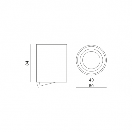 LAMPA NATYNKOWA TUBA RUCHOMA OH36 KPOH36CH KOBI
