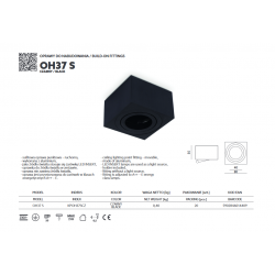 LAMPA NATYNKOWA TUBA RUCHOMA OH37S KPOH37SCZ KOBI---zapytaj o dostępność na magazynie---