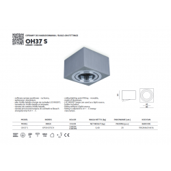LAMPA NATYNKOWA TUBA RUCHOMA OH37S KPOH37SCH KOBI