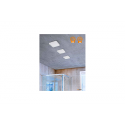 SLIM 15 SQUARE 3000K IP44 WHITE AZ2837 LAMPA SUFITOWA PLAFON LED AZZARDO