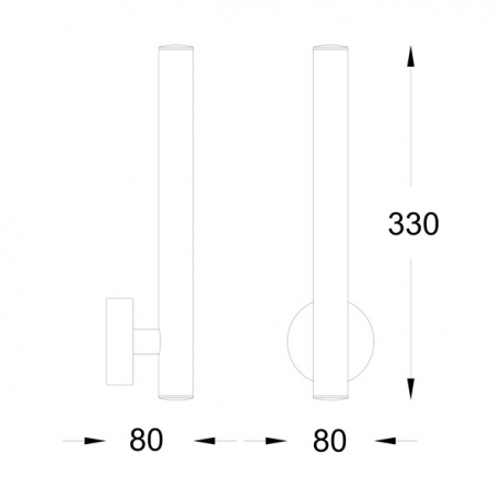 LOYA KINKIET LED WALL W0461-02B-S8S8 ZUMA LINE