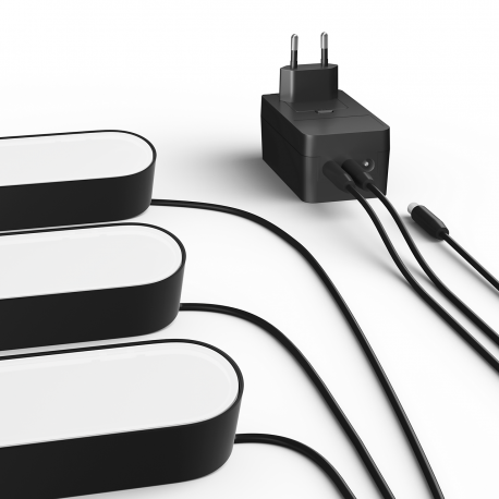 PLAY LAMPA BIURKOWA RGB CZARNA +ZASILACZ 78201/30/P7 PHILIPS HUE