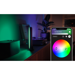 PLAY LAMPA BIURKOWA RGB CZARNA +ZASILACZ 78201/30/P7 PHILIPS HUE