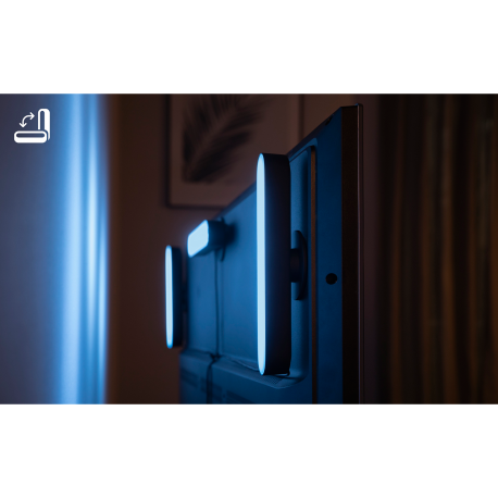 PLAY LAMPA BIURKOWA RGB CZARNA +ZASILACZ 78201/30/P7 PHILIPS HUE