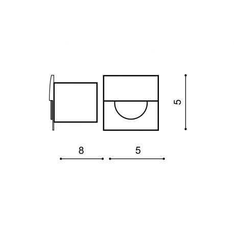 SANE FL 40 AZ2766 LAMPA OCZKO SCHODOWE LED AZZARDO