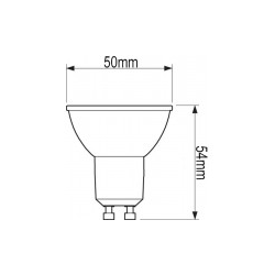 8718696728352 Żarówka LED HALOGEN GU10 3,5W 35W 275lm PHILIPS 4000K 36D