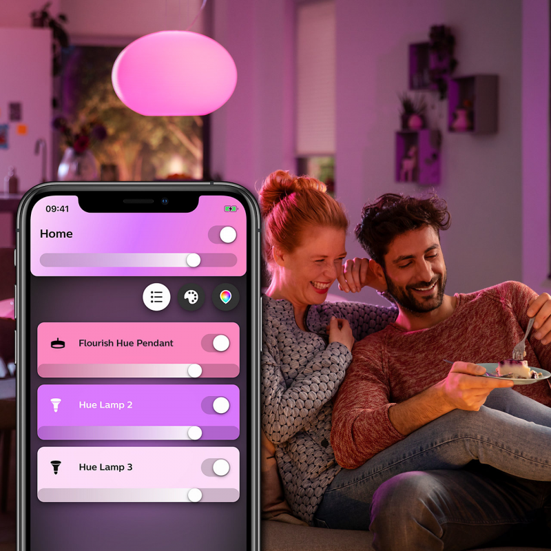 FLOURISH 8719514343528 LAMPA WISZĄCA LED HUE PHILIPS white and color ambience