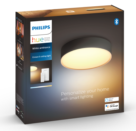 Philips Hue White ambiance Lampa sufitowa Enrave XL 48 W (czarna)