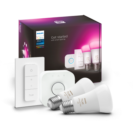 Philips Hue White and color ambiance Zestaw startowy 2xE27 1100 lm