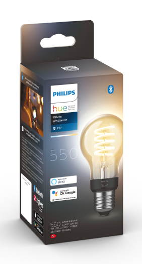 Philips Hue White ambiance Żarówka Filament  A60 E27