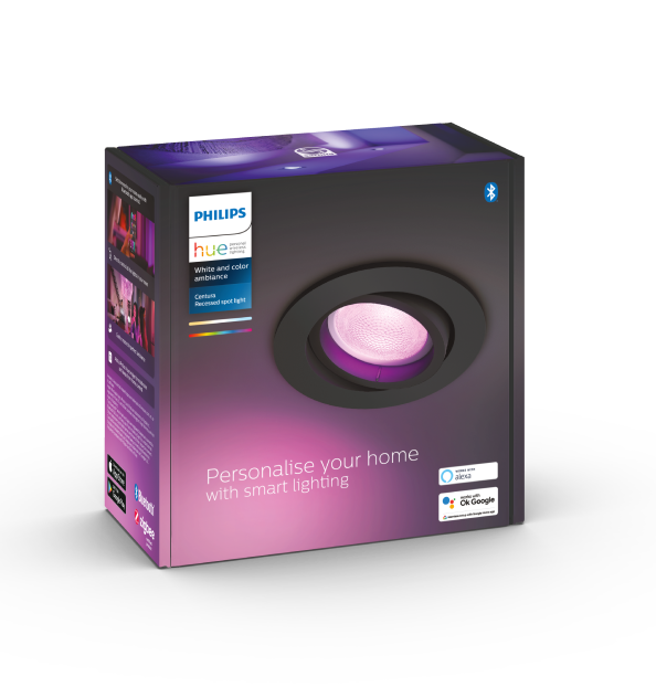 Philips Hue White and color ambiance Reflektor wpuszczany Centura 5,7 W (czarny)