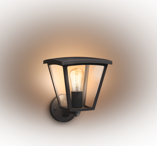 Philips Hue White Kinkiet zewnętrzny z filamentem Inara (czarny)